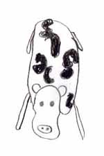 La famosa vaca-perro (dibujo de un niño)